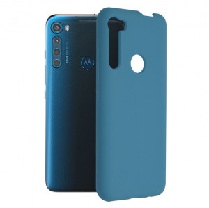 Husa telefon Motorola One Fusion Plus - Techsuit Soft Edge Silicone - Denim Blue - Img 1
