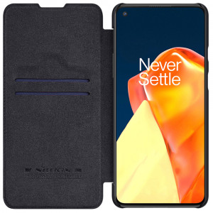 Husa telefon OnePlus 9R - Nillkin QIN Leather Case - Black - Img 2