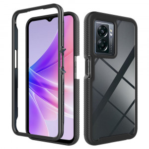 Husa telefon Oppo A77 + Folie - Techsuit Defense360 Pro - Black - Img 1
