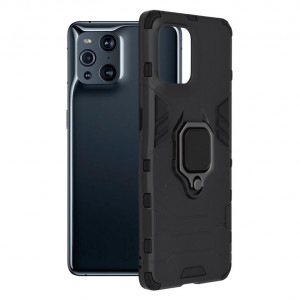 Husa telefon Oppo Find X3 / Find X3 Pro - Techsuit Silicone Shield - Black - Img 1