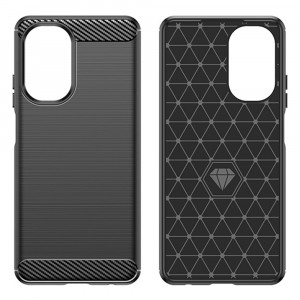Husa telefon Realme C55 - Techsuit Carbon Silicone - Black - Img 2