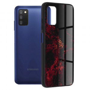 Husa telefon Samsung Galaxy A03s - Techsuit Glaze Series - Red Nebula - Img 1