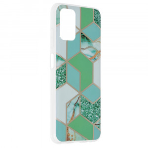Husa telefon Samsung Galaxy A03s - Techsuit Marble Series - Green Hex - Img 2