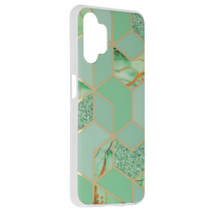 Husa telefon Samsung Galaxy A13 4G - Techsuit Marble Series - Green Hex - Img 2