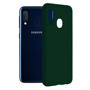 Husa telefon Samsung Galaxy A20e - Techsuit Soft Edge Silicone - Dark Green - Img 1
