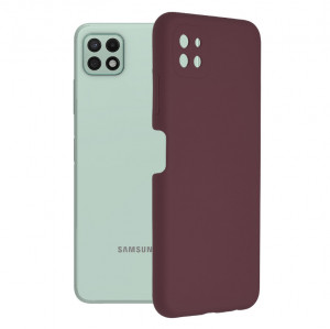 Husa telefon Samsung Galaxy A22 5G - Techsuit Soft Edge Silicone - Plum Violet - Img 1