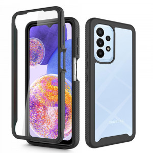 Husa telefon Samsung Galaxy A23 / A23 5G + Folie - Techsuit Defense360 Pro - Black