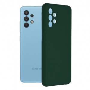 Husa telefon Samsung Galaxy A32 4G - Techsuit Soft Edge Silicone - Dark Green - Img 1