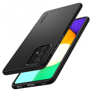 Husa telefon Samsung Galaxy A52 4G / A52 5G / A52s 5G - Spigen Thin Fit - Black - Img 4