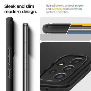 Husa telefon Samsung Galaxy A53 5G - Spigen Thin Fit - Black - Img 3