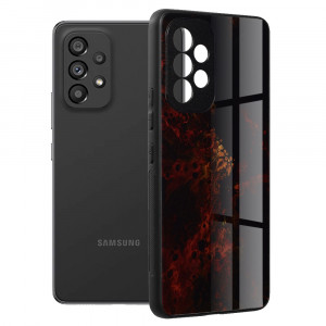 Husa telefon Samsung Galaxy A53 5G - Techsuit Glaze Series - Red Nebula - Img 1
