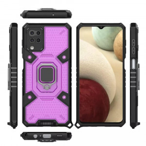 Husa telefon Samsung Galaxy F12 / M12 - Techsuit Honeycomb Armor - Rose-Violet - Img 2