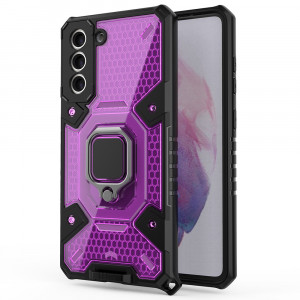 Husa telefon Samsung Galaxy S21 5G - Techsuit Honeycomb Armor - Rose-Violet