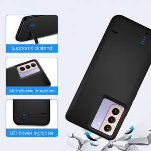 Husa telefon Samsung Galaxy S21 FE 5G cu Baterie de 5000mAh - Techsuit Power Pro - Black - Img 4