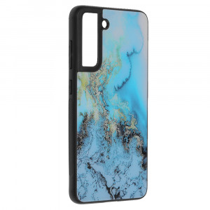 Husa telefon Samsung Galaxy S21 FE 5G - Techsuit Glaze Series - Blue Ocean - Img 3