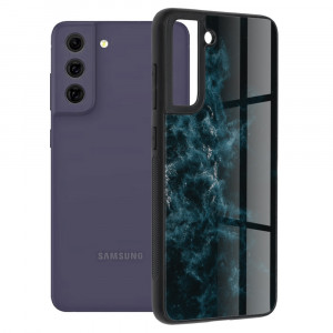 Husa telefon Samsung Galaxy S21 FE 5G - Techsuit Glaze Series - Blue Nebula - Img 1