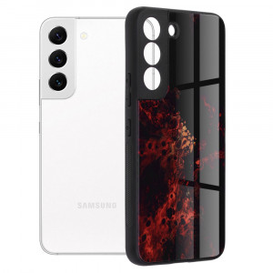 Husa telefon Samsung Galaxy S22 5G - Techsuit Glaze Series - Red Nebula - Img 1