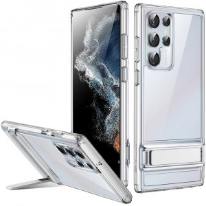 Husa telefon Samsung Galaxy S22 Ultra 5G - ESR Air Shield Boost Kickstand - Clear - Img 1