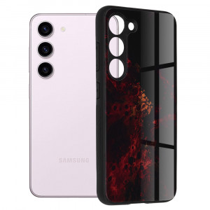 Husa telefon Samsung Galaxy S23 - Techsuit Glaze Series - Red Nebula - Img 1