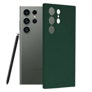 Husa telefon Samsung Galaxy S23 Ultra - Techsuit Soft Edge Silicone - Dark Green - Img 1