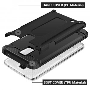 Husa telefon Samsung Galaxy S5 G900 Techsuit Hybrid Armor - Black - Img 2