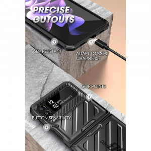 Husa telefon Samsung Galaxy Z Flip3 5G - Supcase Unicorn Beetle Pro - Black - Img 3
