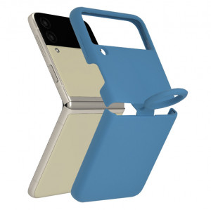Husa telefon Samsung Galaxy Z Flip3 5G - Techsuit Soft Edge Silicone - Denim Blue - Img 1