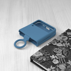 Husa telefon Samsung Galaxy Z Flip3 5G - Techsuit Soft Edge Silicone - Denim Blue - Img 4