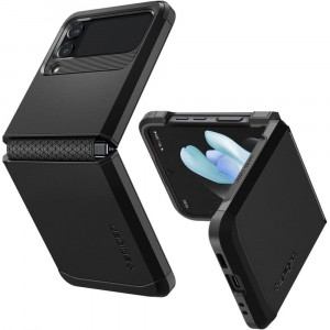 Husa telefon Samsung Galaxy Z Flip4 - Spigen Tough Armor - Black - Img 1