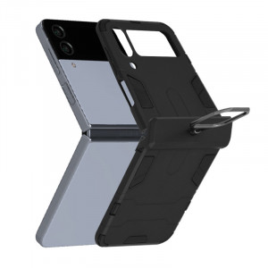 Husa telefon Samsung Galaxy Z Flip4 - Techsuit Silicone Shield - Black - Img 1
