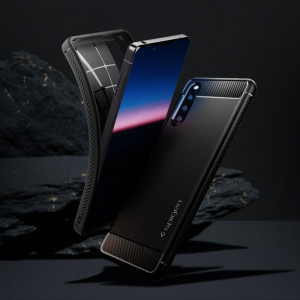 Husa telefon Sony Xperia 10 III - Spigen Rugged Armor - Black - Img 3