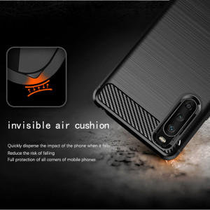 Husa telefon Sony Xperia 10 III - Techsuit Carbon Silicone - Black - Img 3