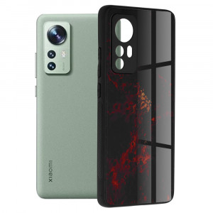 Husa telefon Xiaomi 12 / 12X - Techsuit Glaze Series - Red Nebula - Img 1