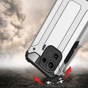 Husa telefon Xiaomi Mi 11 Pro - Techsuit Hybrid Armor - Black - Img 4