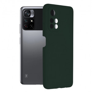 Husa telefon Xiaomi Poco M4 Pro 5G - Techsuit Soft Edge Silicone - Dark Green - Img 1