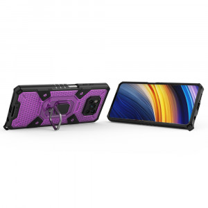 Husa telefon Xiaomi Poco X3 / Poco X3 NFC / Poco X3 Pro - Techsuit Honeycomb Armor - Rose-Violet - Img 2