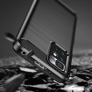 Husa telefon Xiaomi Redmi 10 2021 / Redmi 10 2022 - Techsuit Carbon Silicone - Black - Img 4