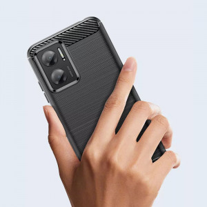 Husa telefon Xiaomi Redmi 10 5G - Techsuit Carbon Silicone - Black - Img 2