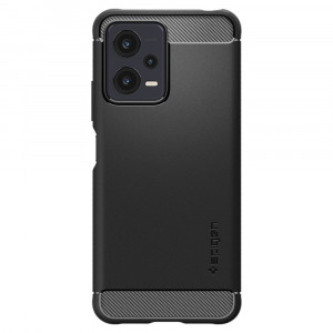 Husa telefon Xiaomi Redmi Note 12 5G / Poco X5 - Spigen Rugged Armor - Black - Img 2