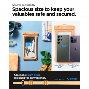 Husa universala pentru telefon - Spigen Waterproof Case A610 - Apricot - Img 2