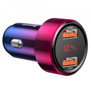 Incarcator Auto 2x USB 6A, 45W - Baseus Magic Series (CCMLC20A-09) - Red - Img 4