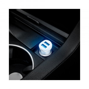 Incarcator Auto 2xUSB-A, 10.5W, 2.1A - Hoco (Z1) - Black - Img 4