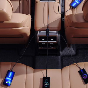 Incarcator Auto 3XUSB, Type-C 156W - USAMS (US-CC161) - Black - Img 3