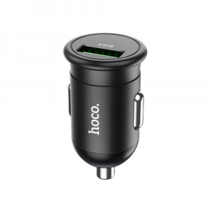 Incarcator Auto USB-A, QC 3.0, 18W, 3A - Hoco (Z43 Mighty) - Black - Img 4