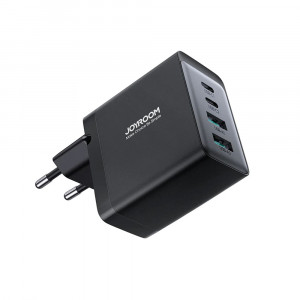 Incarcator Priza 2 x Type-C, 2 x USB, 67W + cablu Type-C, 100W - JoyRoom (TCG02) - Black - Img 2