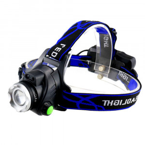 Lanterna Cap LED T6 - Techsuit (HL-A-04) - Black - Img 1