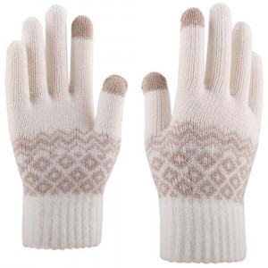 Manusi Touchscreen - Techsuit Knitting (ST0003) - White - Img 2