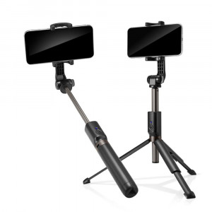 Selfie Stick Bluetooth - Spigen Tripod Mount (S540W) - Black - Img 2