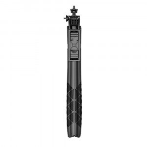 Selfie Stick GoPro si Trepied cu Telecomanda, 156cm - Techsuit (Q16) - Black - Img 1