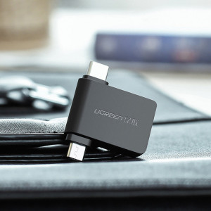 Adaptor OTG Micro-USB la Type-C, USB 3.0 5Gbps - Ugreen (30453) - Black - Img 4